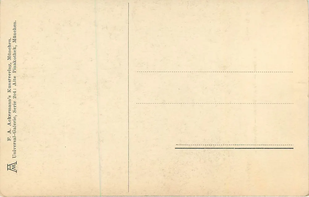 Vecchia donna — B. Denner — (München) — n° 2062 - Verso