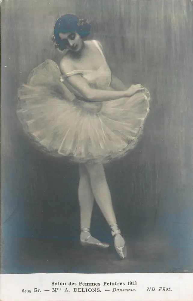 Tänzerin — Salon der Malerinnen 1913 — Frau A. Delions, ND Fotografie - Vorderseite