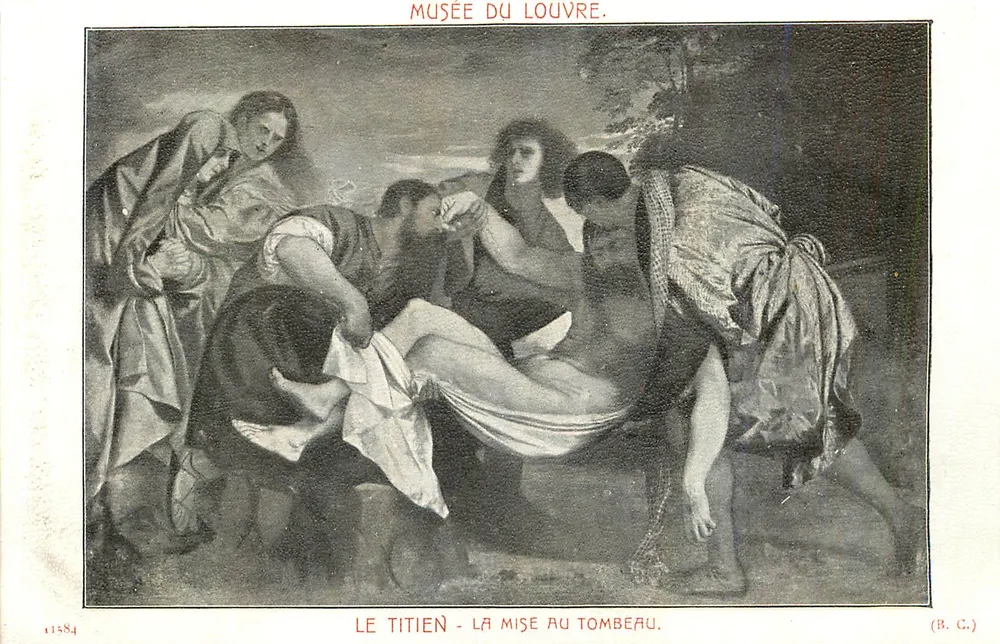 Le Titien - La Mise au Tombeau — Musée du Louvre — (B. C.) - Recto