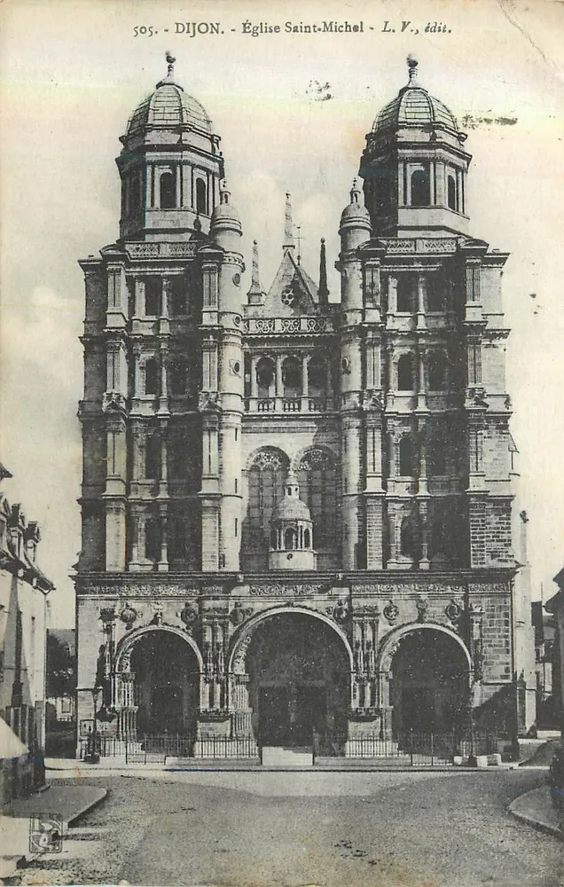 Dijon - Igreja de São Miguel — L.V., editor — n° 505 - Frente