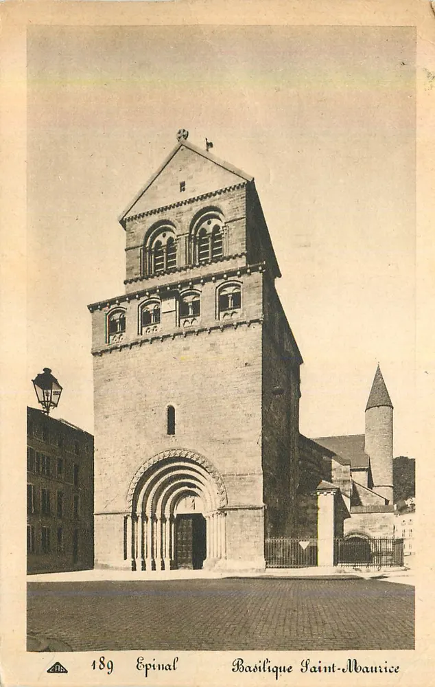 Epinal — Basílica de São Maurício — Cie des Arts Photomécaniques, n° 189 - Frente