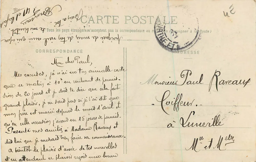 NANCY - Vista general, tomada desde St-Epvre — Imp. Reindles, Nancy, n°6 - Reverso