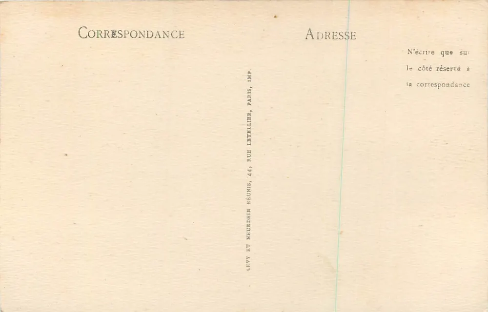 Saint-Malo — La Grande Plage et le Château — LL. — 123 - Verso