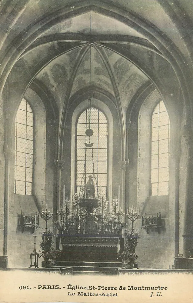 Innenansicht der Kirche Saint-Pierre in Montmartre — Paris — J.H. n°091 - Vorderseite