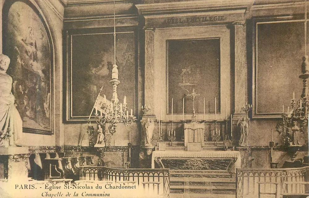 Paris - Kirche St-Nicolas du Chardonnet - Kapelle der Kommunion - Vorderseite