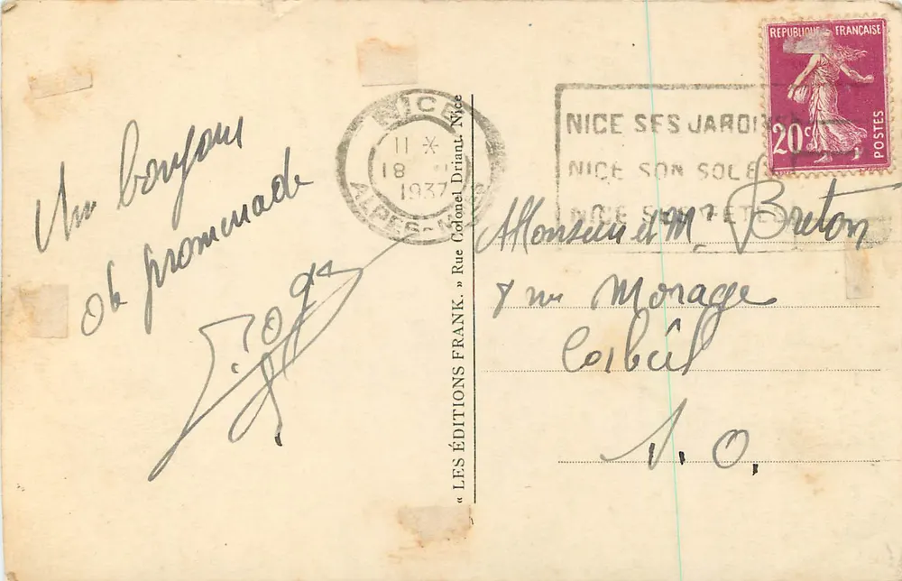 Jean-Les-Pins — Algemene uitzicht — Frank Edities, Nizza - Achterkant