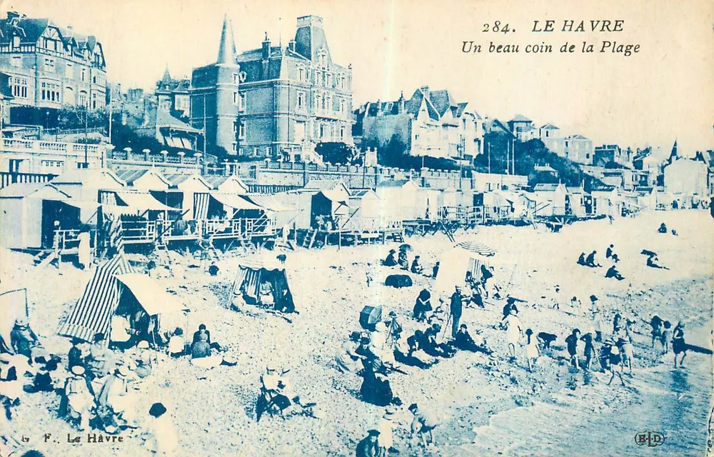 Le Havre — Un beau coin de la Plage — F. Le Havre, n°284 - Recto