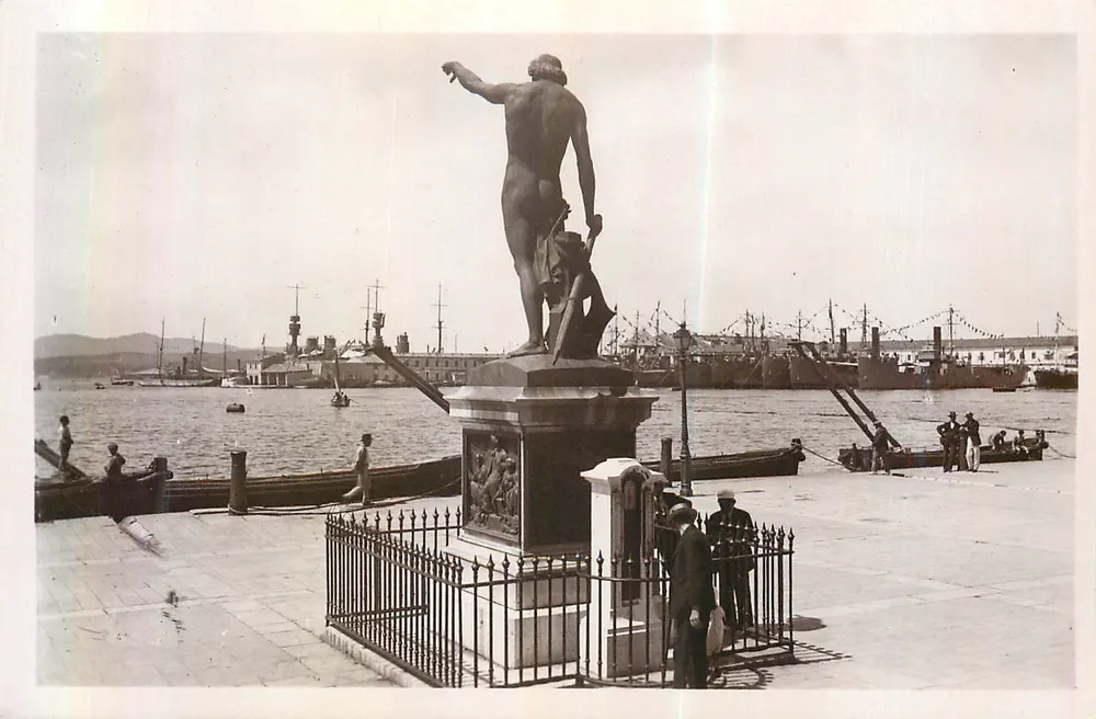 Toulon — Le Génie de la Mer et le Port — C. A. P. Strasbourg - Recto
