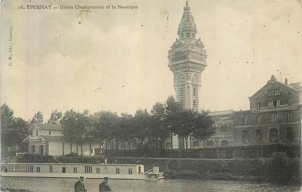Epernay — Union Champenoise et la Nautique — G. M., édit. Epernay - Recto