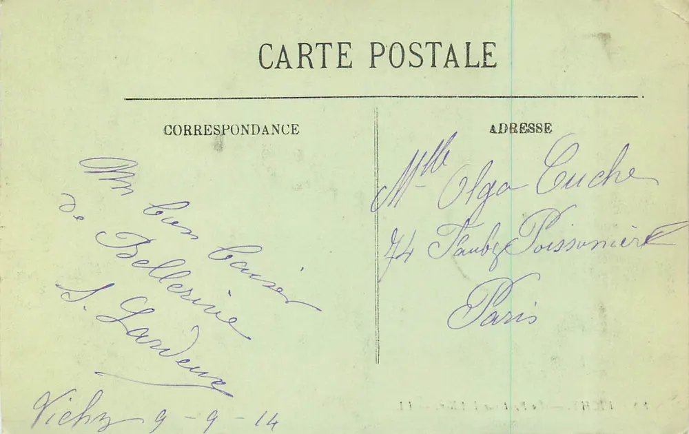 Vichy — De Brug over de Allier — LL. - Achterkant