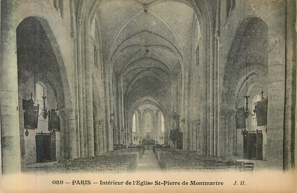 Intérieur de l'Église Saint-Pierre de Montmartre — Paris — J. H. — n° 089 - Recto