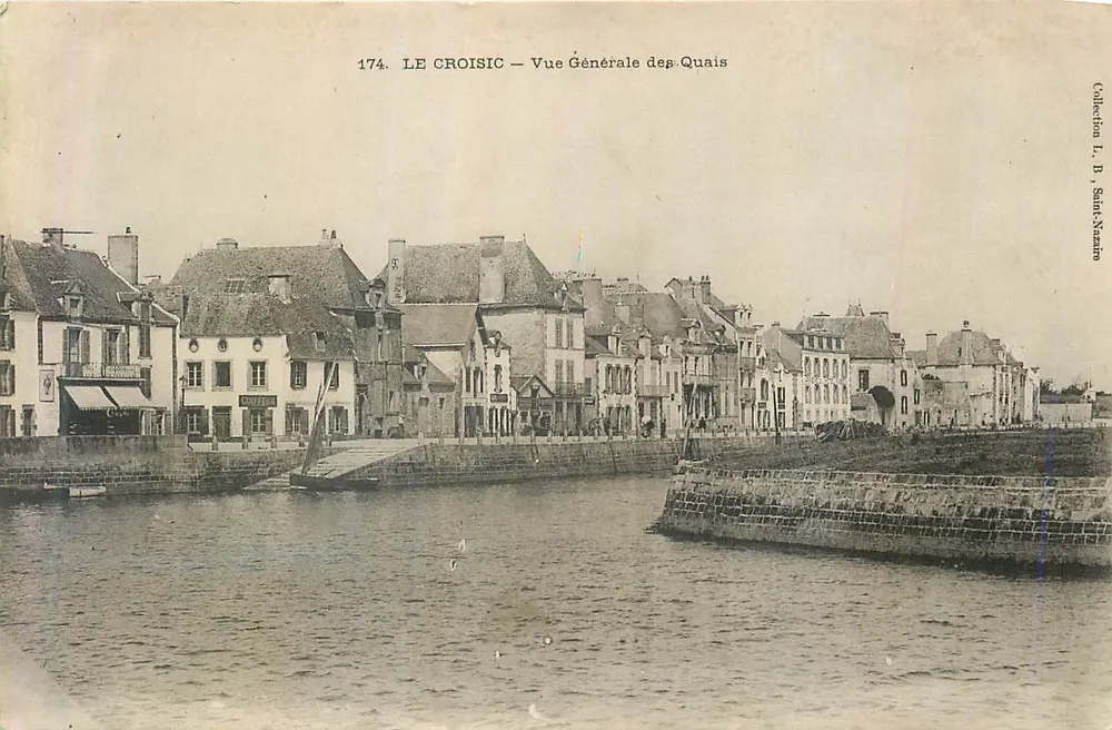 Le Croisic — Vue Générale des Quais — Collection L. B. Saint-Yzario - Frente