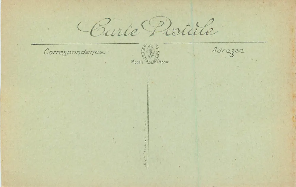 Pierrefonds — O Castelo — Lado oeste do Lago — LL. — N° 118 - Verso