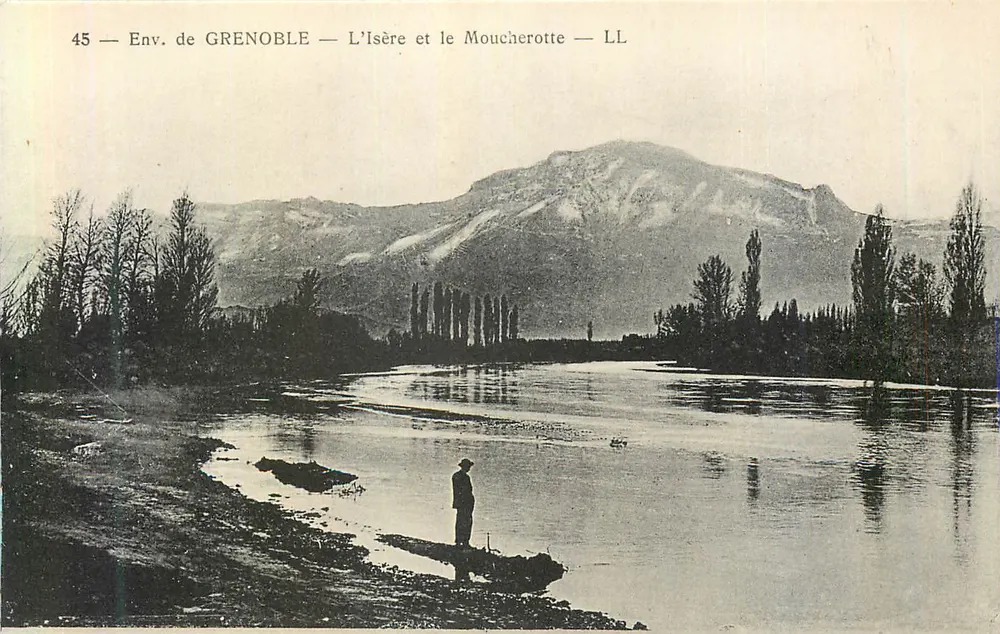 Env. de GRENOBLE — L'Isère e o Moucherotte — LL - Frente