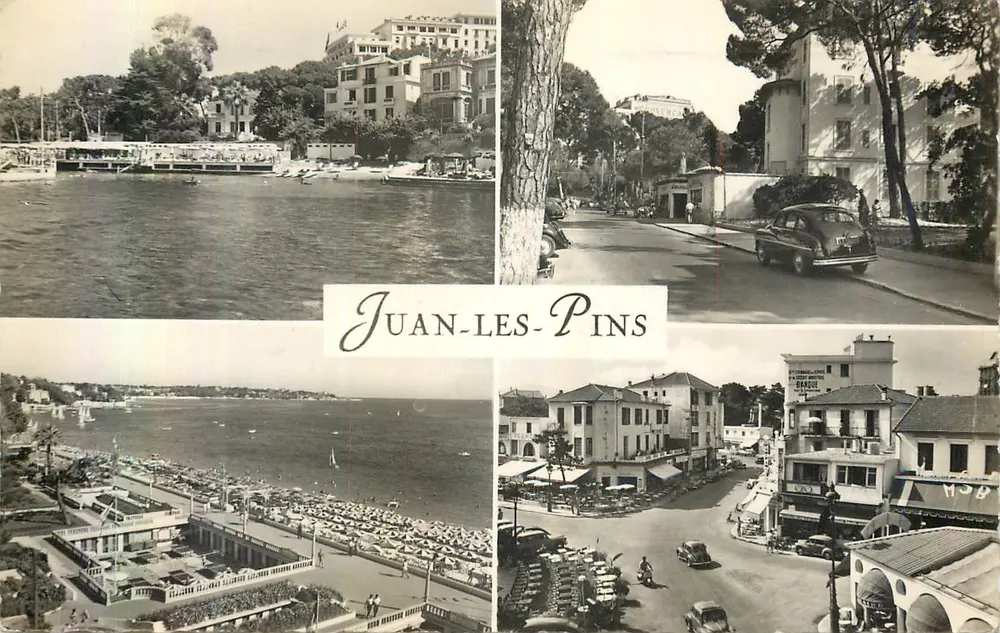 Juan-les-Pins — Panoramablick und Straße — Verlag Sports OLEIL ANTÉ - Vorderseite