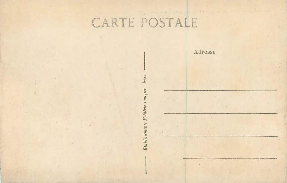 Nice-Cimiez (A.-M.) — Das Palais Tony-Pin und die Villen — F.L. - Rückseite
