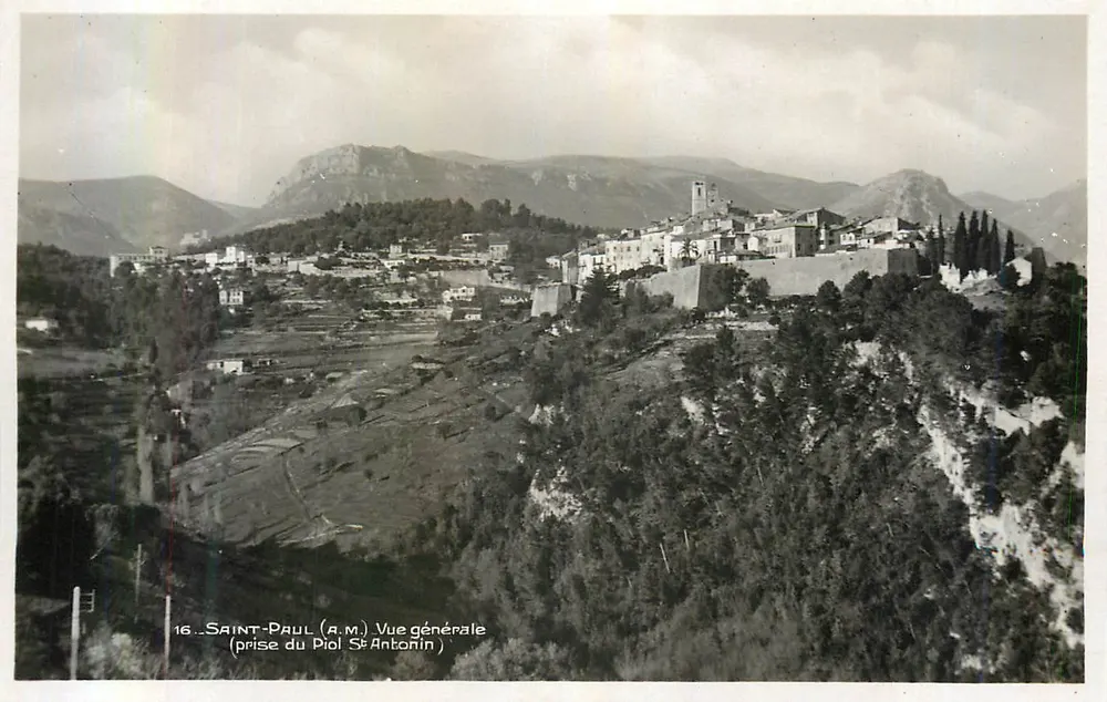 Saint-Paul (A.M.) — Allgemeiner Blick — Ausblick vom Piol St Antonin — Edition Baux-St-Paul, Nr. 06 - Vorderseite