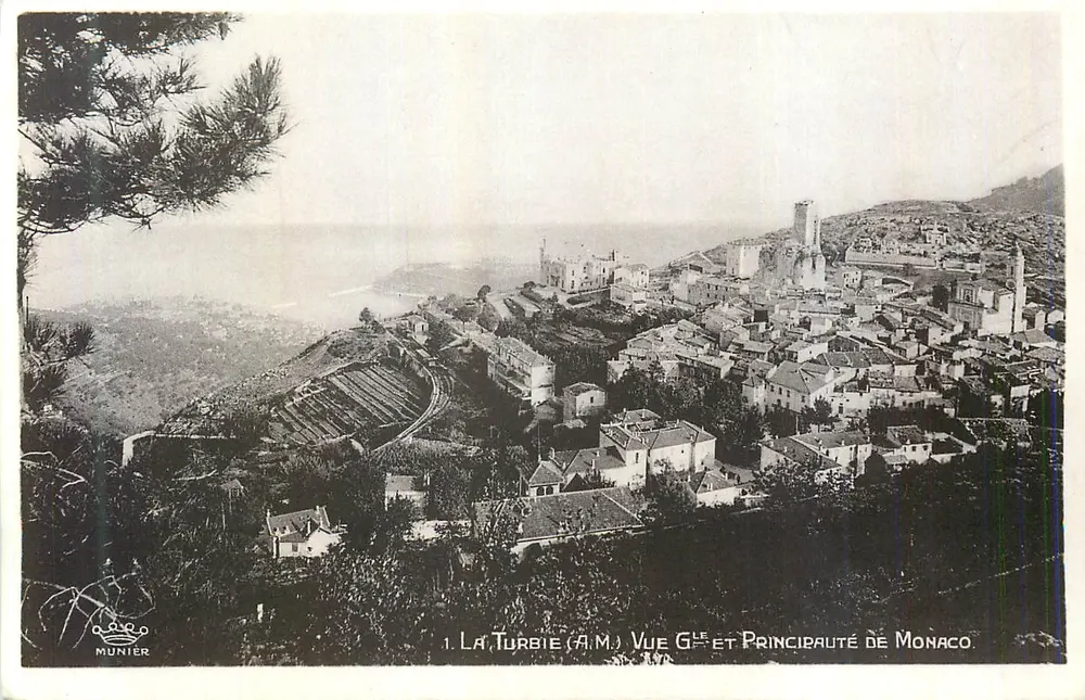 La Turbie (A.M.) — Allgemeiner Blick und Fürstentum Monaco — Munier - Vorderseite