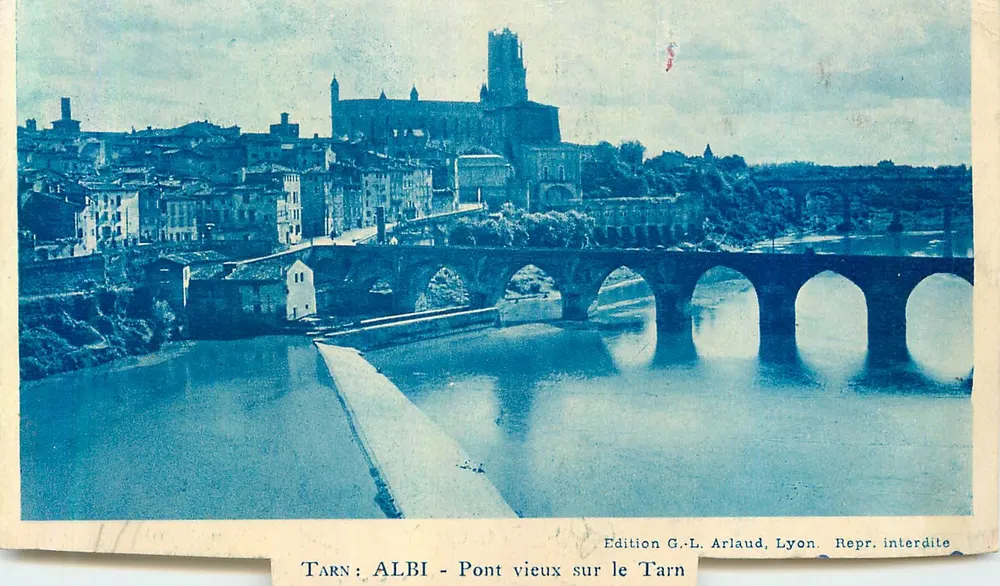ALBI - Pont vieux sur le Tarn — Edition G.-L. Arlaud, Lyon - Recto