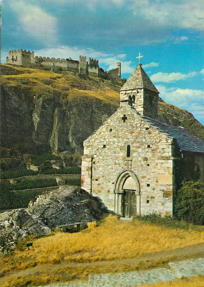 Sion, Tourbillon et la chapelle de Tous-les-Saints — Édition Darbelay Martigny - Recto