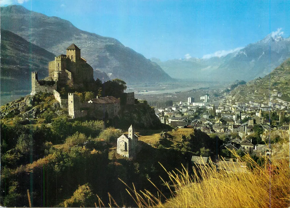 Sion — Schloss Valère und Kapelle der Heiligen — Edition Darbellelay Martigny - Vorderseite