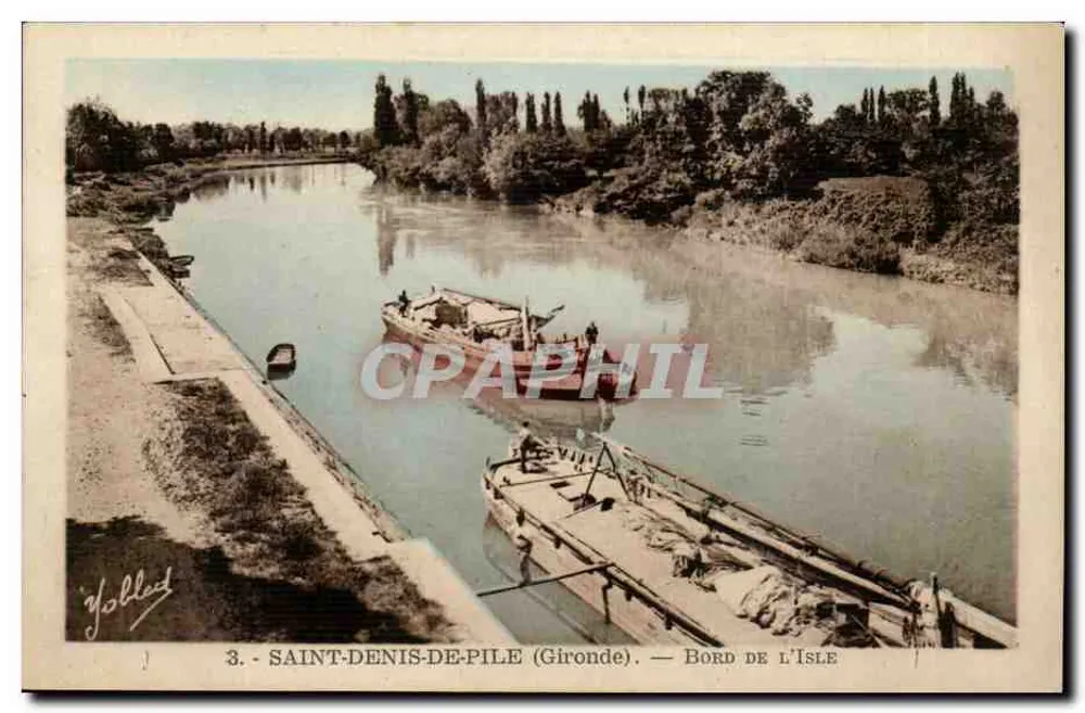 Saint-Denis-de-Pile (Gironde) — Bord de l'Isle — Yolled - Vorderseite