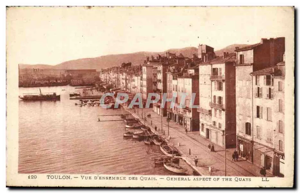 Toulon — Vista geral dos cais — LL - Frente