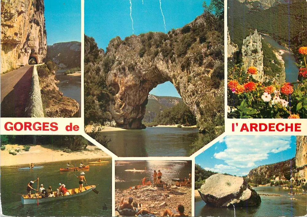 Gorges da Ardeche — vista panorâmica — Éditions Cellard, n° 70670 - Frente