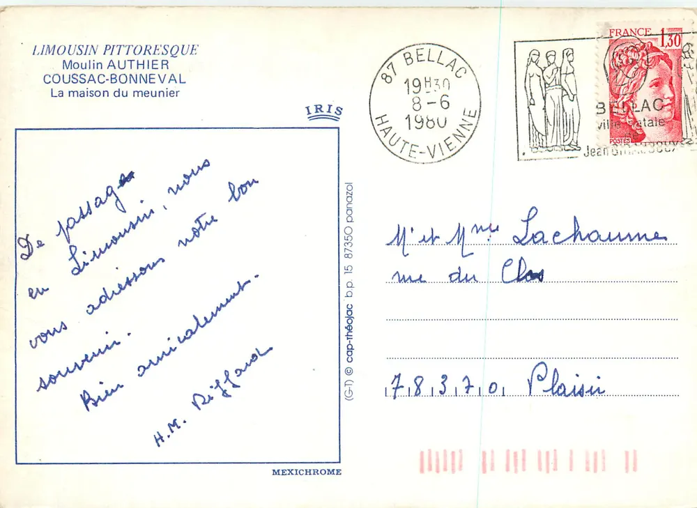 Innenraum eines Hauses im Limousin — Moulin Authier, Coussac-Bonneval — IRIS - Rückseite