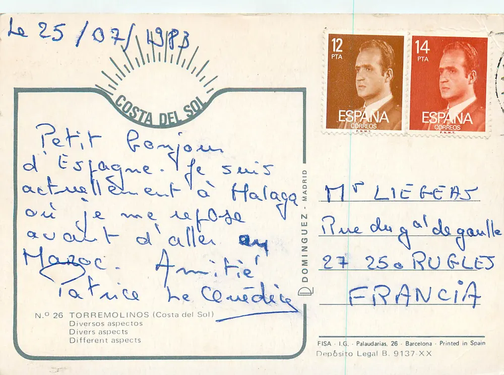 Torremolinos — Costa del Sol — editor FISA - I.G. - Palaudarias, n°26 - Verso