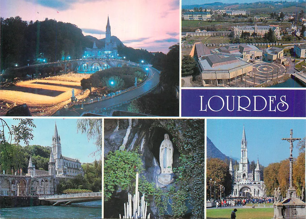 Lourdes — Os Santuários — Ed. A. Doucet, n° 416 - Frente