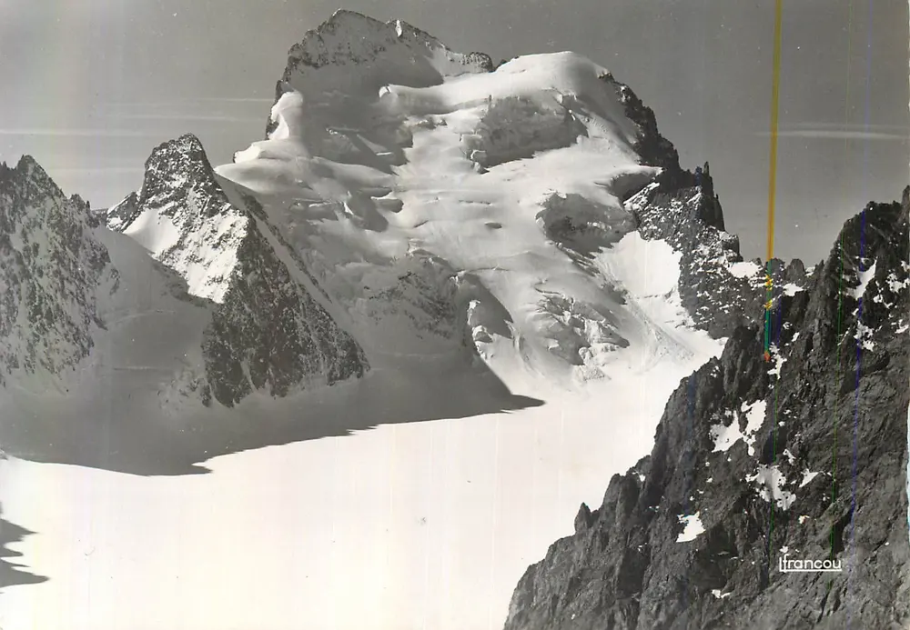Os Ecrins (4.103) Face Norte — vista alpina — Edições L. FRANCOU - Briangon - Frente