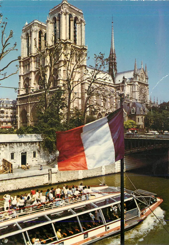 Notre-Dame de Paris — die Kathedrale und die Seine — Éditions 'L'YNA-PARIS' - Vorderseite