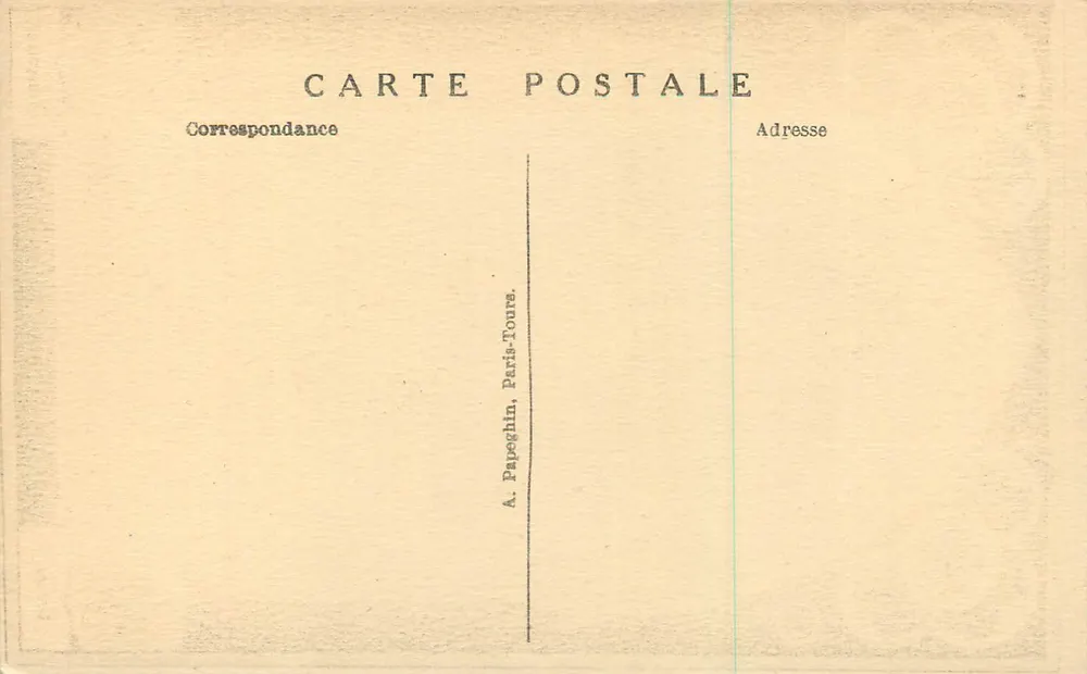 Castelo de Chenonceau — História e proprietários — A. Papeghin, Paris-Tours - Verso