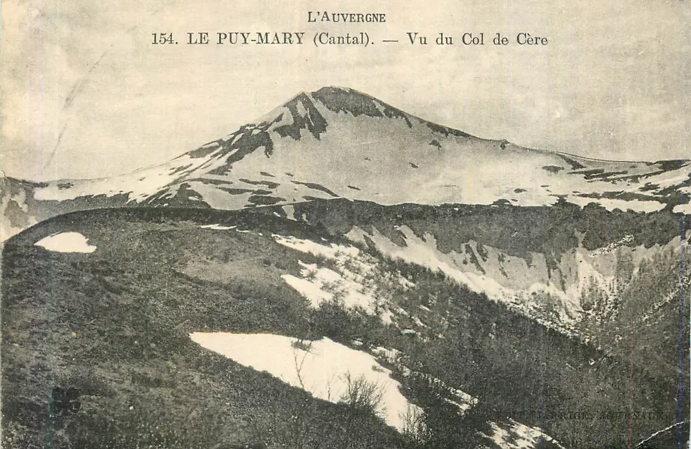 Le Puy-Mary (Cantal) — Ausblick vom Col de Cère — L'Auvergne, n°154 - Vorderseite