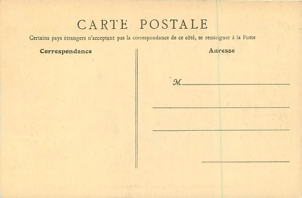Fontainebleau (S.-et-M.) - La Cour du Baptistère — B.F., PARIS - Verso