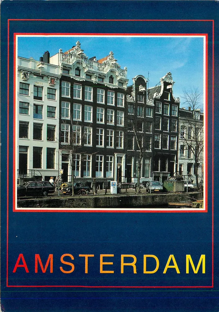 Amsterdam — Kanały i typowe domy — HAMAR - Awers