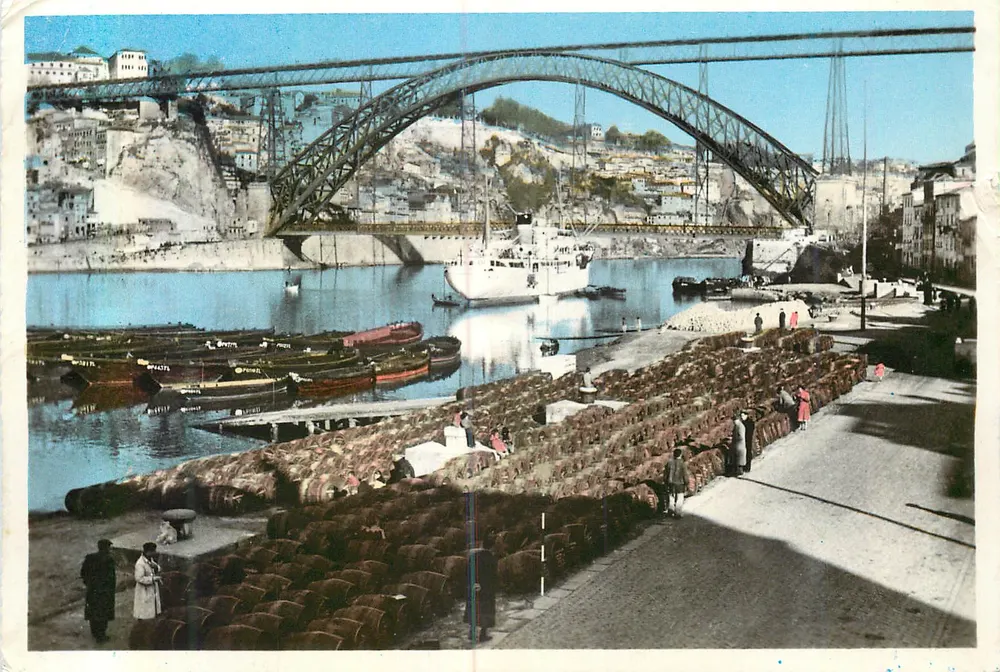 Porto — Exportation du vin et Pont D. Luiz I — Bilhete Postal - Recto