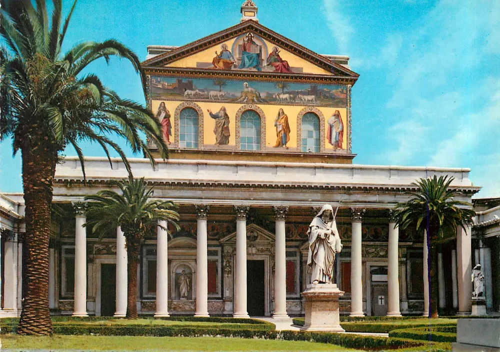 Basílica de São Paulo — Roma — editor Stab. Grafica Casare Capella-Hilzao - Frente