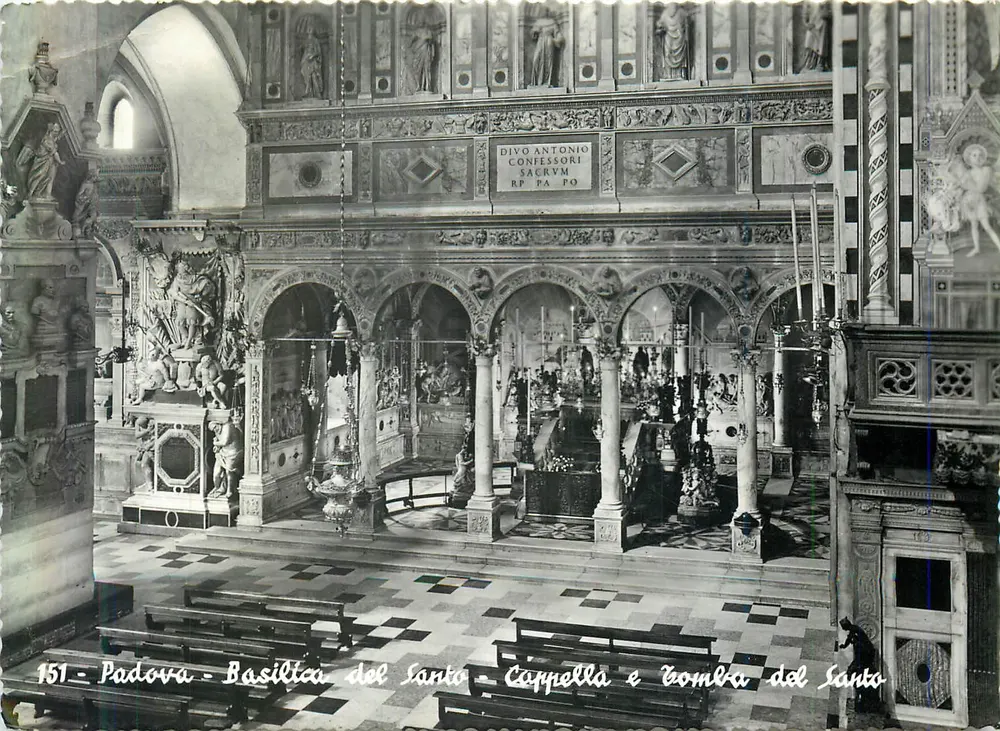 Basílica do Santo - Capela e Tumba do Santo — Padova — Editor Messaggero di S. Antonio, n°151 - Frente