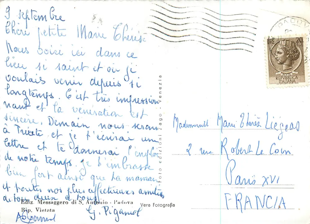 Basílica do Santo - Capela e Tumba do Santo — Padova — Editor Messaggero di S. Antonio, n°151 - Verso
