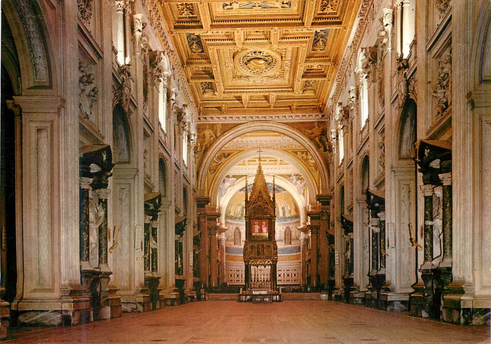 Roma — Interior da Basílica São João — Rotalfoto Milano N° 365 - Frente