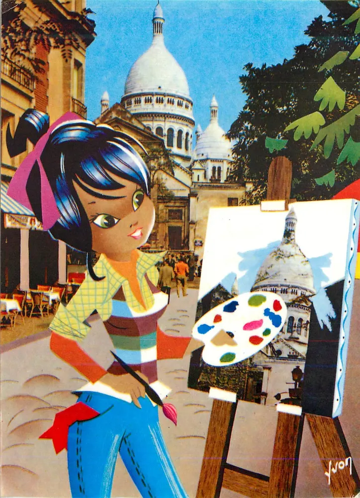 Paris — Silhuetas de Paris — Edições de Arte Yvon - Frente