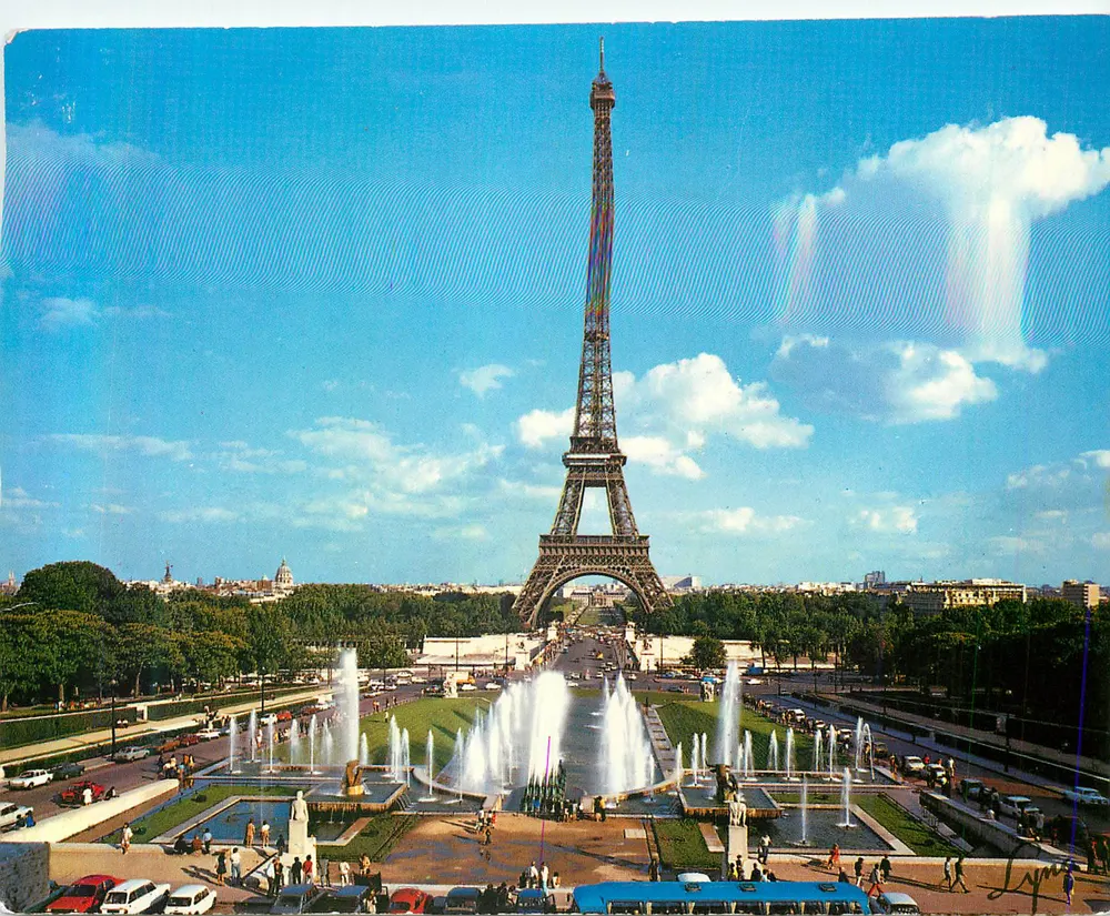 La Torre Eiffel y los Jardines del Trocadéro — LYN A, París, n° 1139 - Anverso