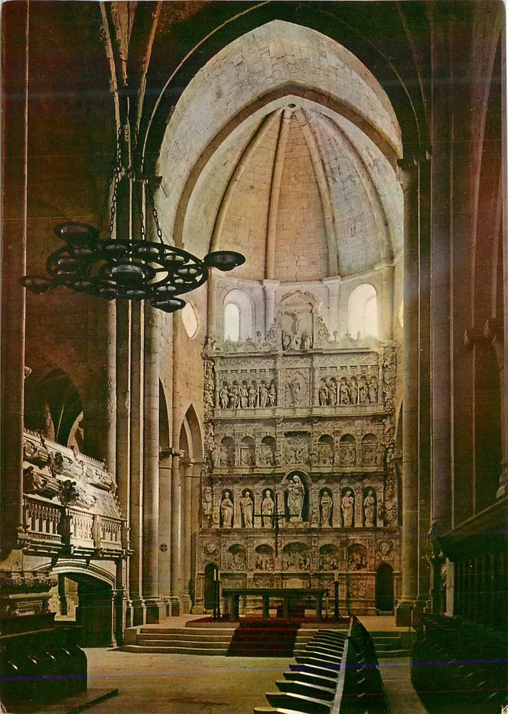 Kloster Poblet — Perspektive der Mittelkapelle und der Königlichen Pantheons — Edition Reuss, Barcelona, Nr. 39 - Vorderseite