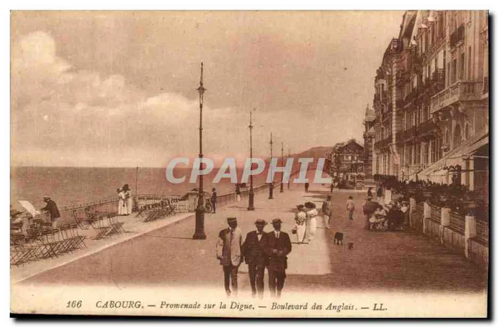 Cabourg — Promenade auf der Digue — Boulevard des Anglais — LL. - Vorderseite