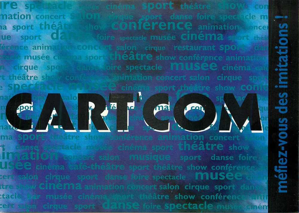 CART'COM — O Media Evento — 100 novos locais Must em Paris - Frente