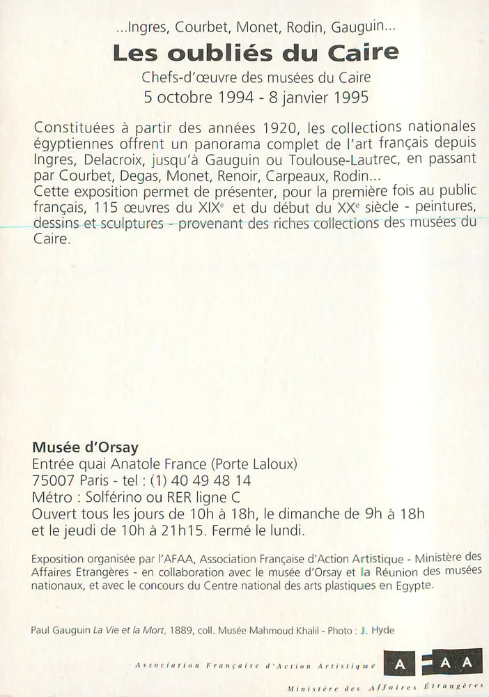 Deux nus — Paul Gauguin, 1889 — Musée d'Orsay - Verso
