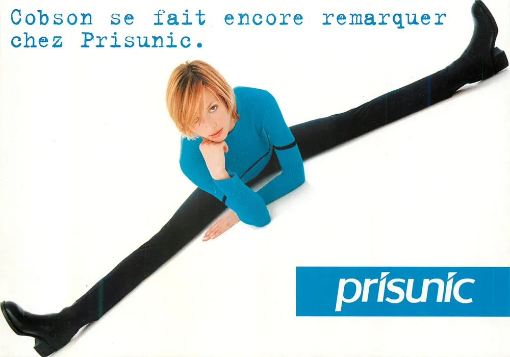 Mannequin en tenue Cobson — publicité Prisunic — édition Prisunic - Recto