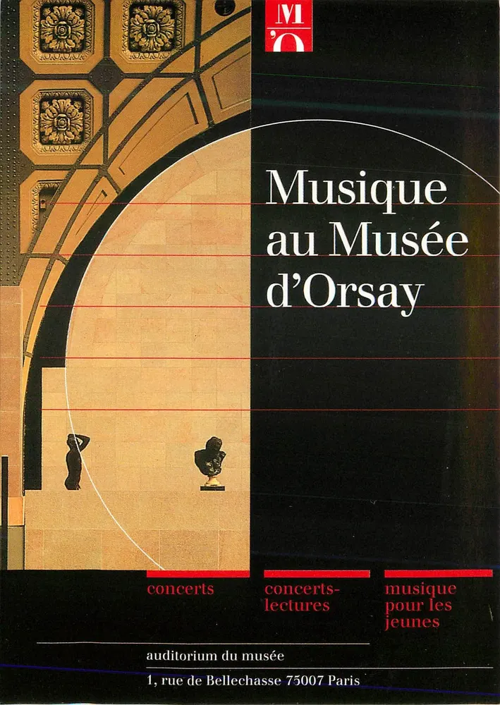 Música no Museu d'Orsay — concertos, concertos-lecturas, música para os jovens — editor M'O, número de série não visível - Frente